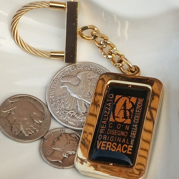 1990's Versace Realizzato Della Collezione Key Fob - Picture 1 of 5